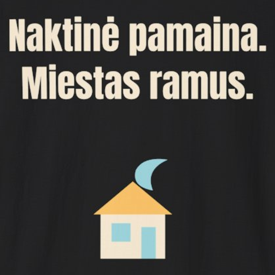 Naktinė pamaina. Miestas ramus. – marškinėliai, spaudos vaizdas