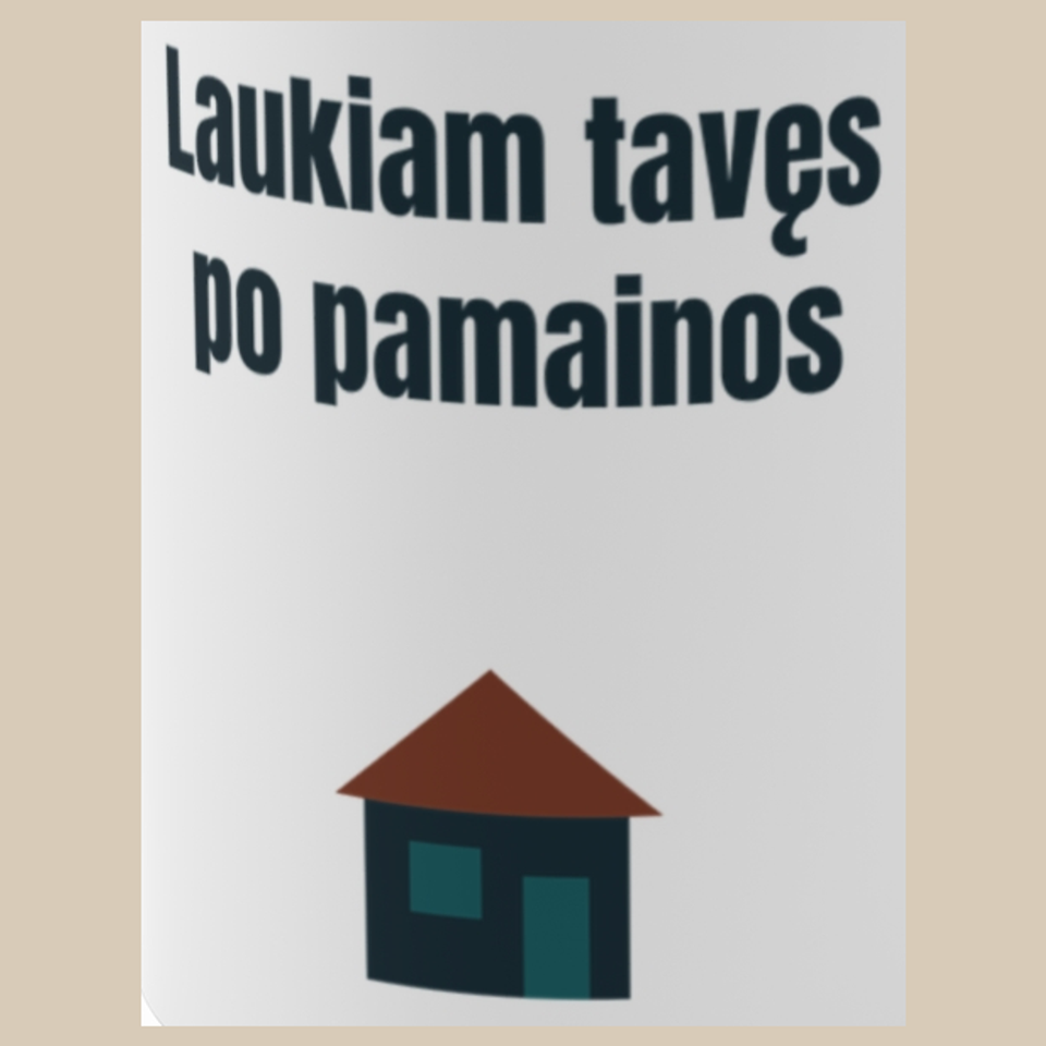 Laukiam tavęs po pamainos – puodelis, spaudos vaizdas