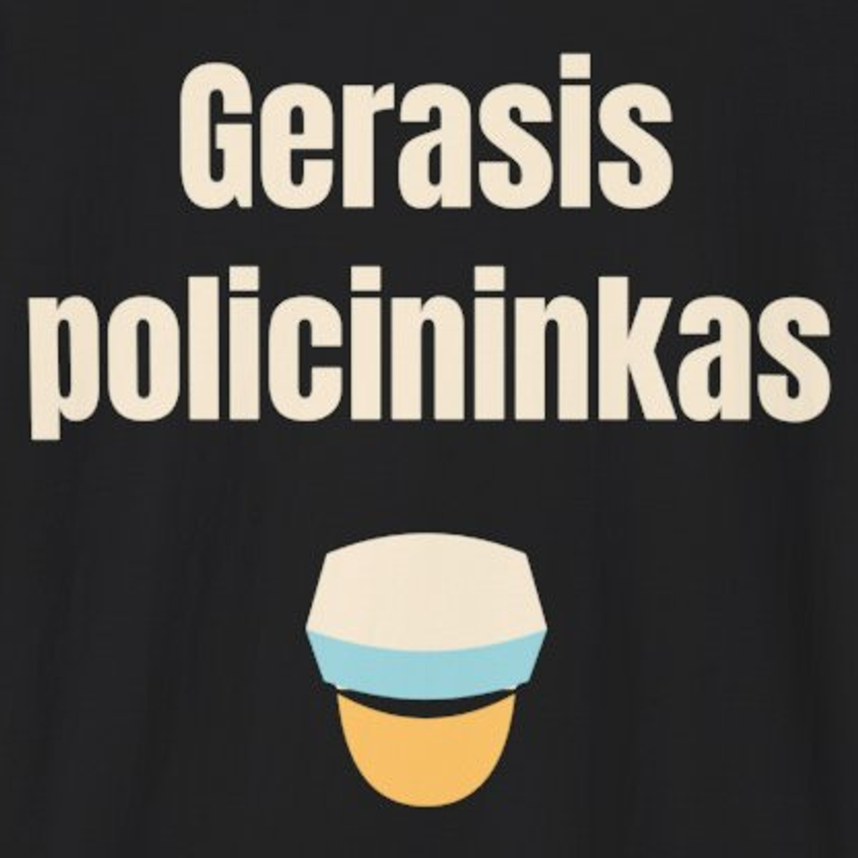 Gerasis policininkas – marškinėliai, spaudos vaizdas