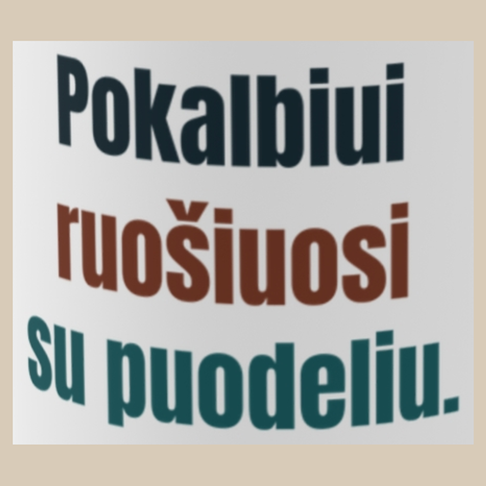 Pokalbiui ruošiuosi su puodeliu. – puodelis, spaudos vaizdas
