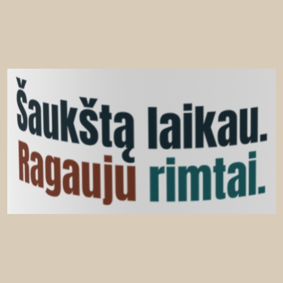 Šaukštą laikau. Ragauju rimtai. – puodelis, spaudos vaizdas