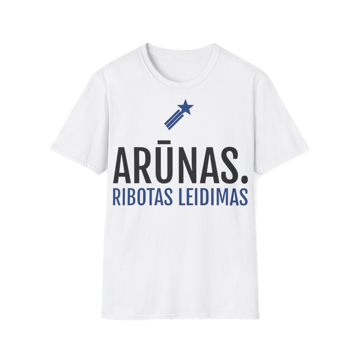 Marškinėliai „Arūnas. Ribotas leidimas“ – balta