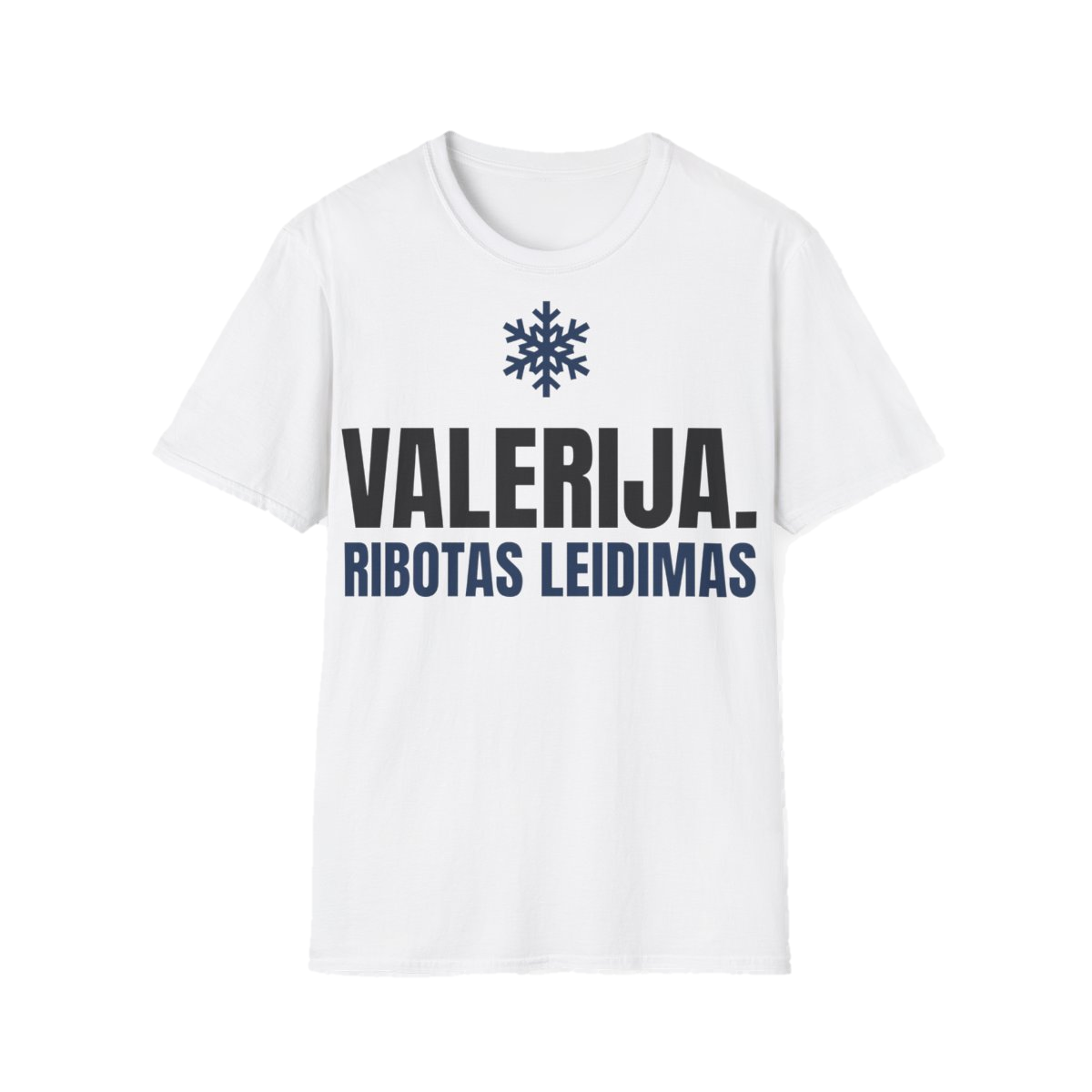 Marškinėliai „Valerija. Ribotas leidimas“ – balta