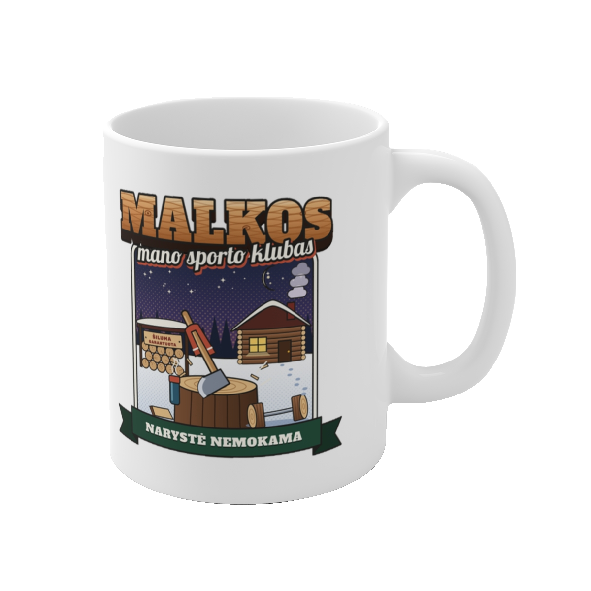 Puodelis „Malkos – mano sporto klubas“ – vaizdas 1