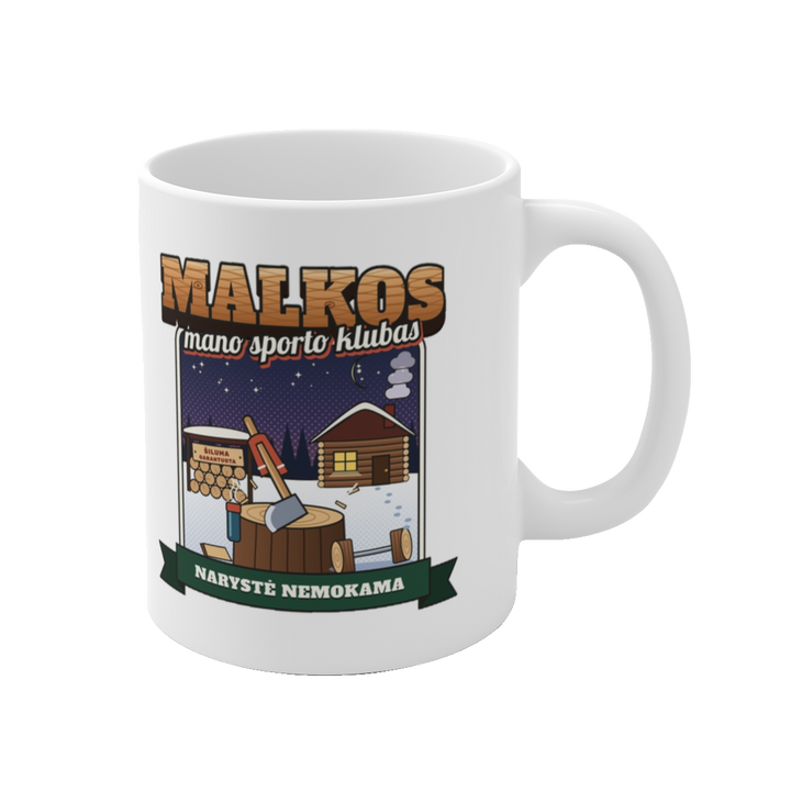 Puodelis „Malkos – mano sporto klubas“ – vaizdas 1