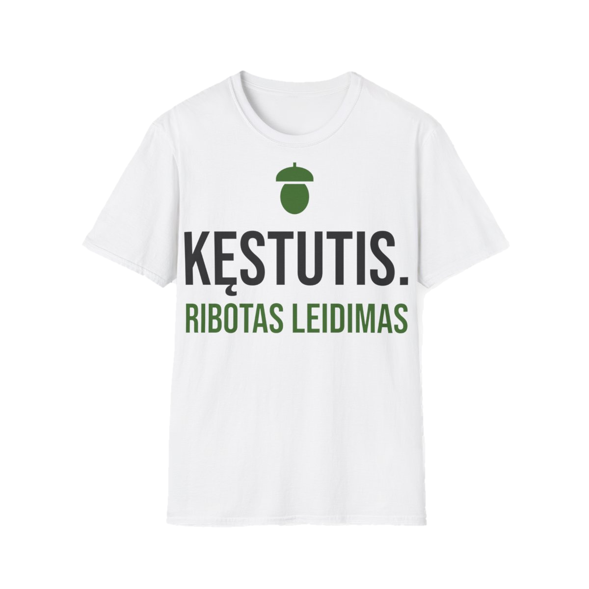 Marškinėliai „Kęstutis. Ribotas leidimas“ – balta