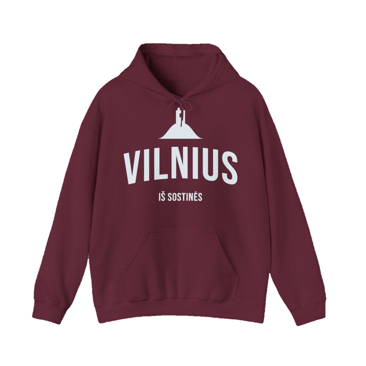 Džemperis „Vilnius“ – bordo