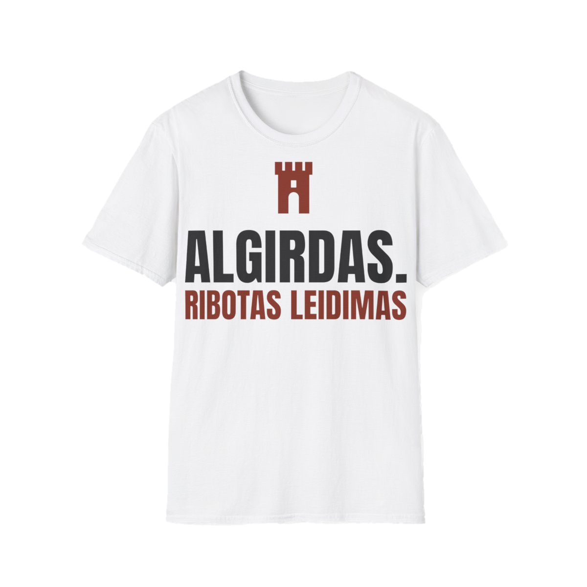 Marškinėliai „Algirdas. Ribotas leidimas“ – balta