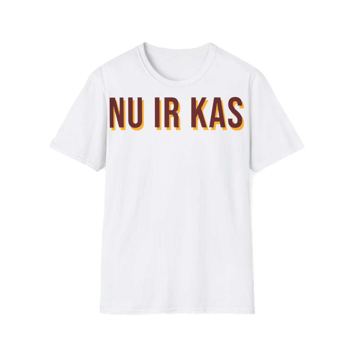 Marškinėliai „Nu ir kas“ – balta