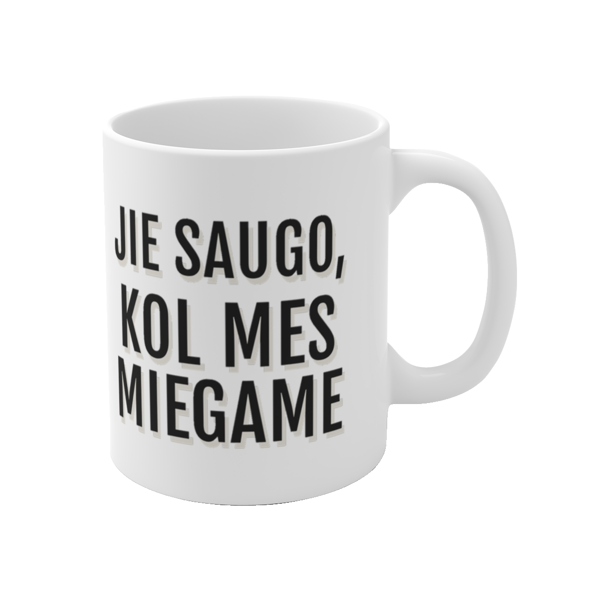 Puodelis „Jie saugo, kol mes miegame“ – vaizdas 1