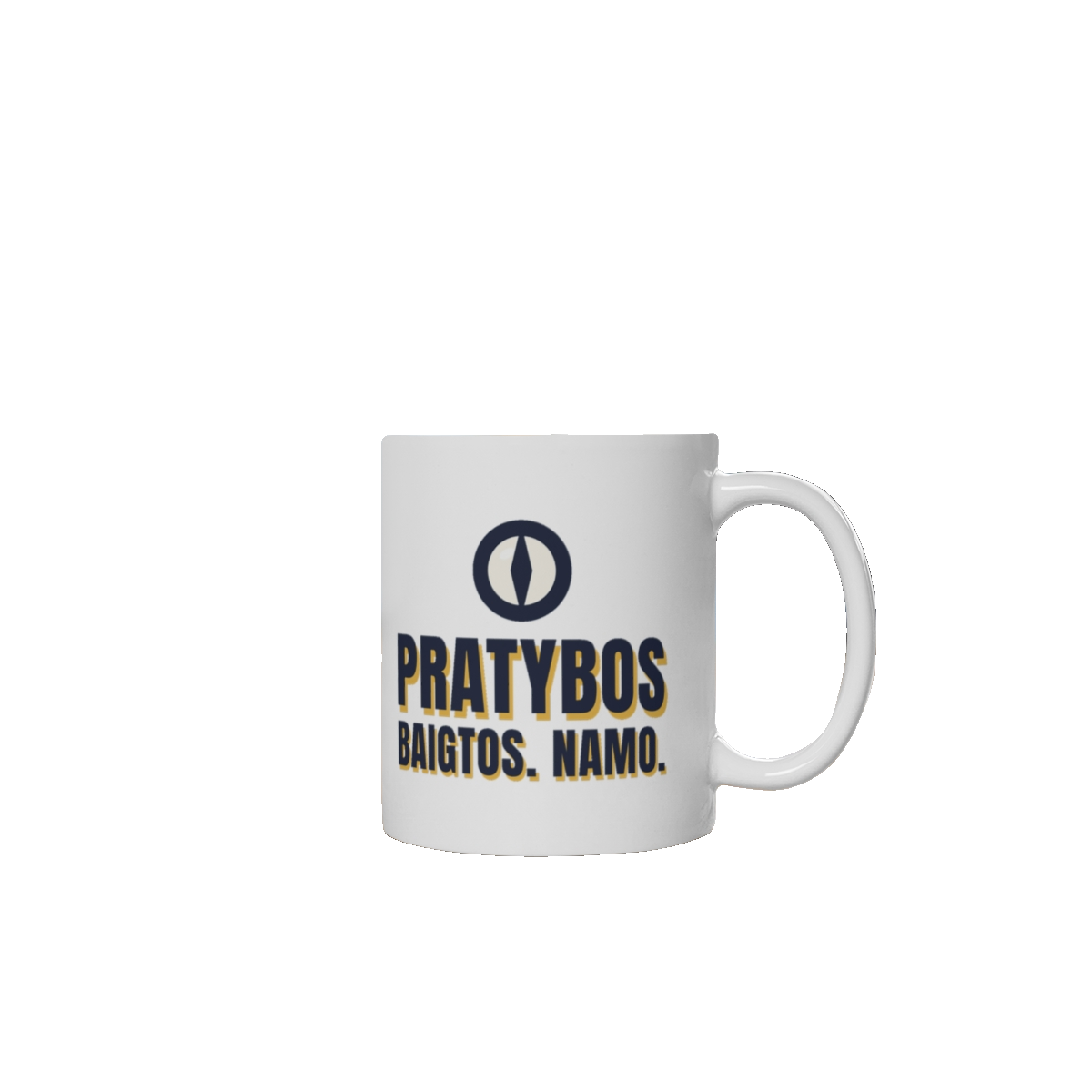 Puodelis „Pratybos baigtos. Namo.“ – vaizdas 3