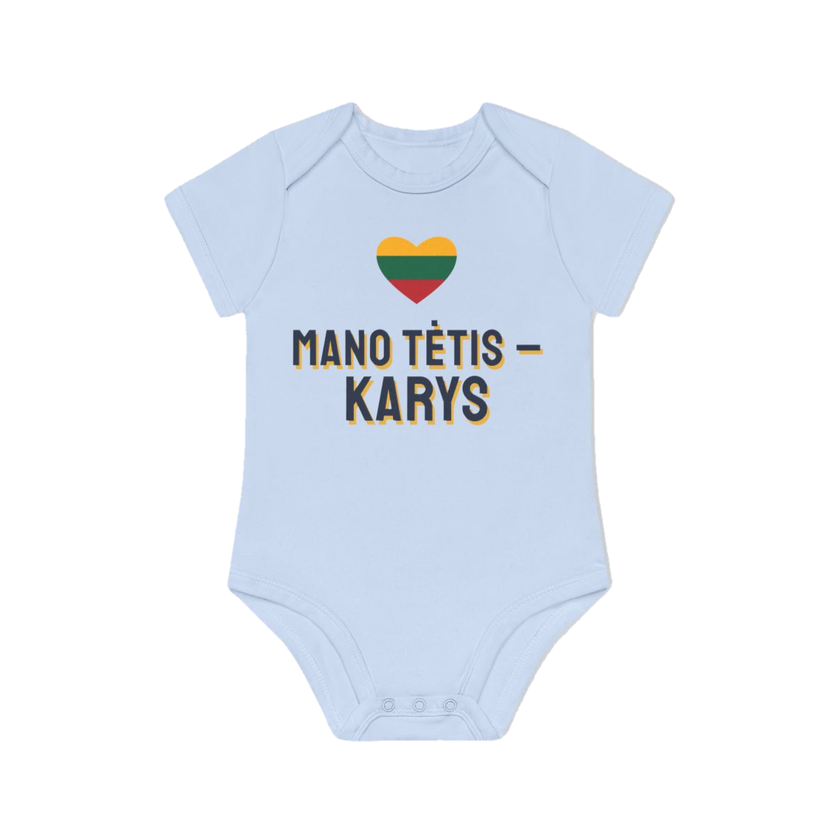 Smėlinukas „Mano tėtis – karys“ – pilkai mėlyna