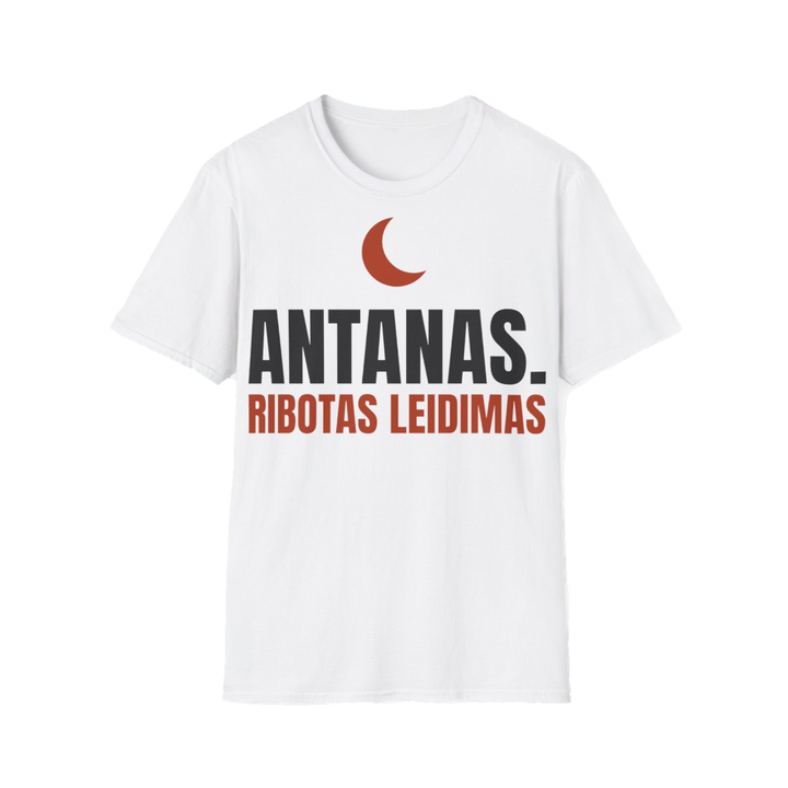 Marškinėliai „Antanas. Ribotas leidimas“ – balta