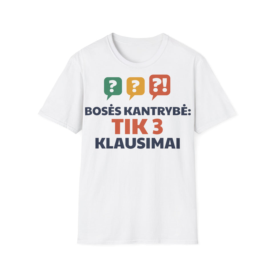 Bosės kantrybė: tik 3 klausimai