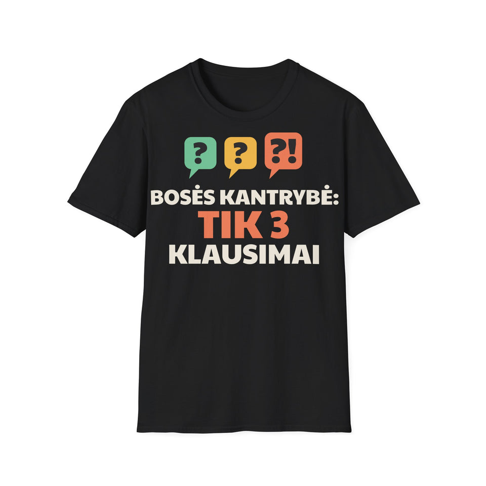 Bosės kantrybė: tik 3 klausimai