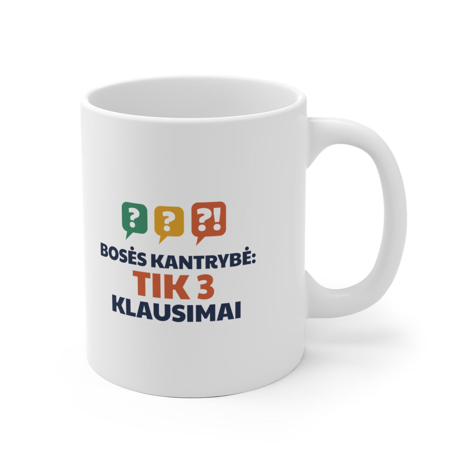 Bosės kantrybė: tik 3 klausimai
