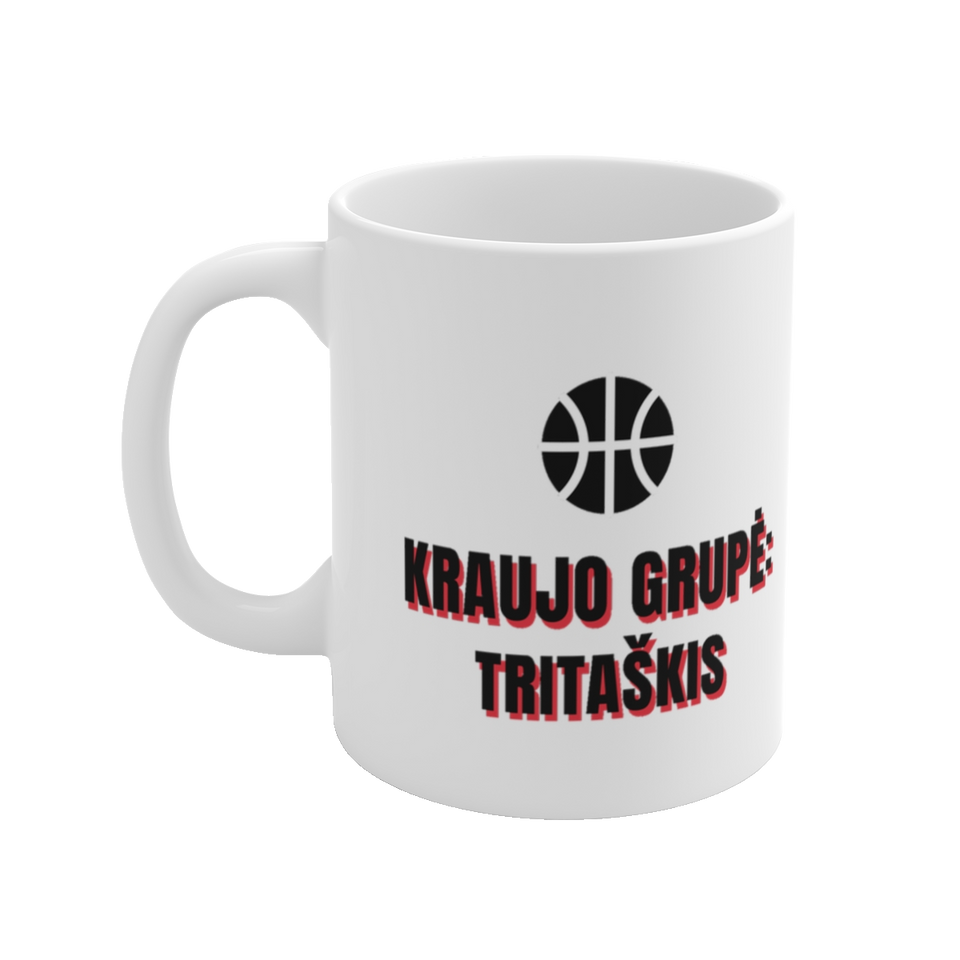 Puodelis „Kraujo grupė: tritaškis“ – vaizdas 2
