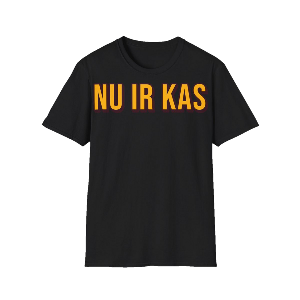 Marškinėliai „Nu ir kas“ – juoda