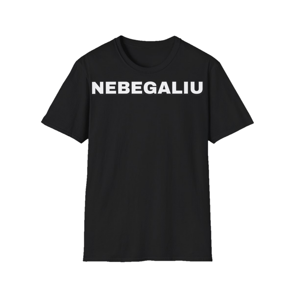 Marškinėliai „Nebegaliu“ – juoda