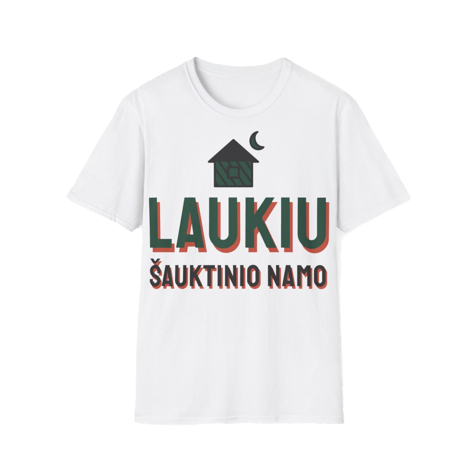 Marškinėliai „Laukiu šauktinio namo“ – balta