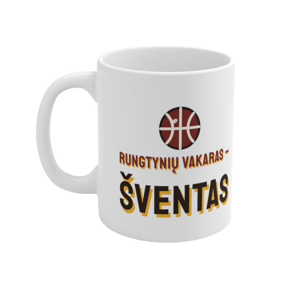 Puodelis „Rungtynių vakaras – šventas“ – vaizdas 2