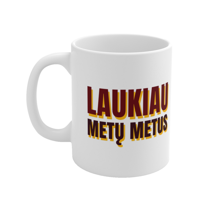 Puodelis „Laukiau metų metus“ – vaizdas 2