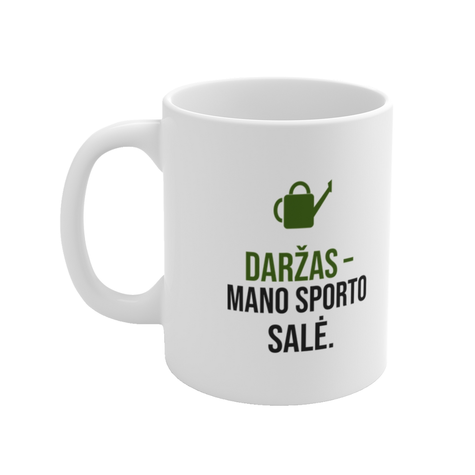Puodelis „Daržas – mano sporto salė“ – vaizdas 2