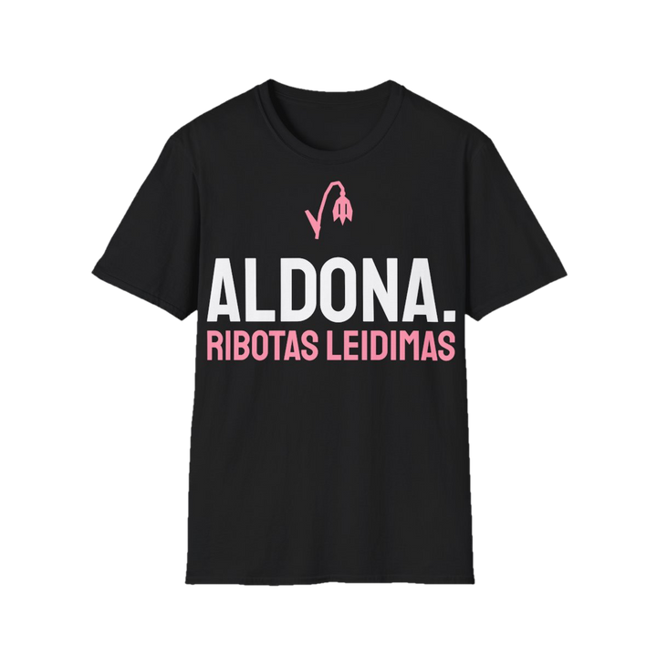 Marškinėliai „Aldona. Ribotas leidimas“ – juoda