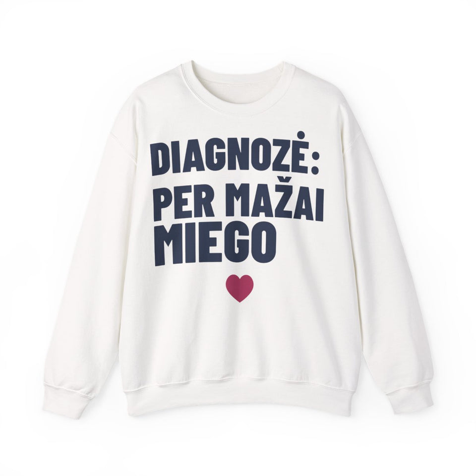 Diagnozė: per mažai miego — Džemperis, spaudos pusė