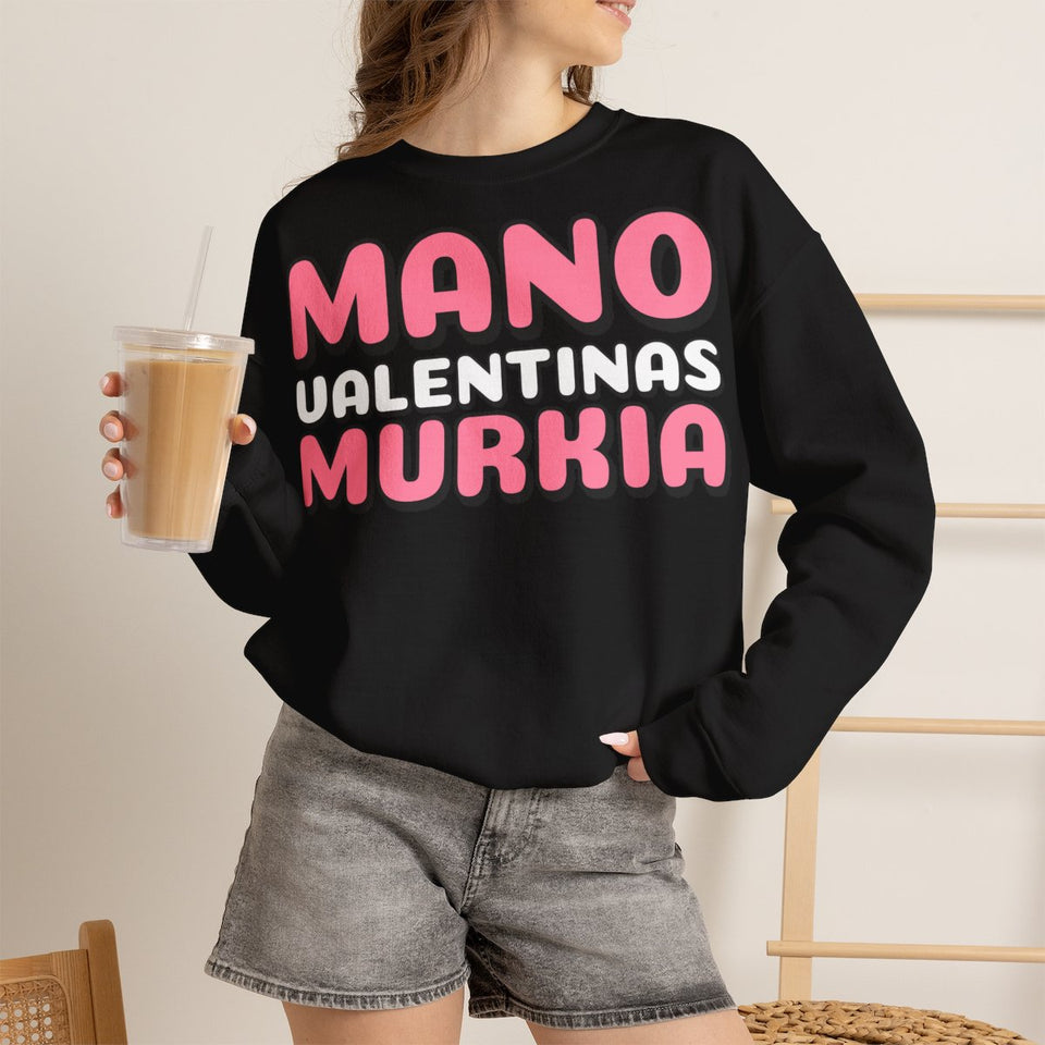 Mano Valentinas murkia – džemperis, ant modelio