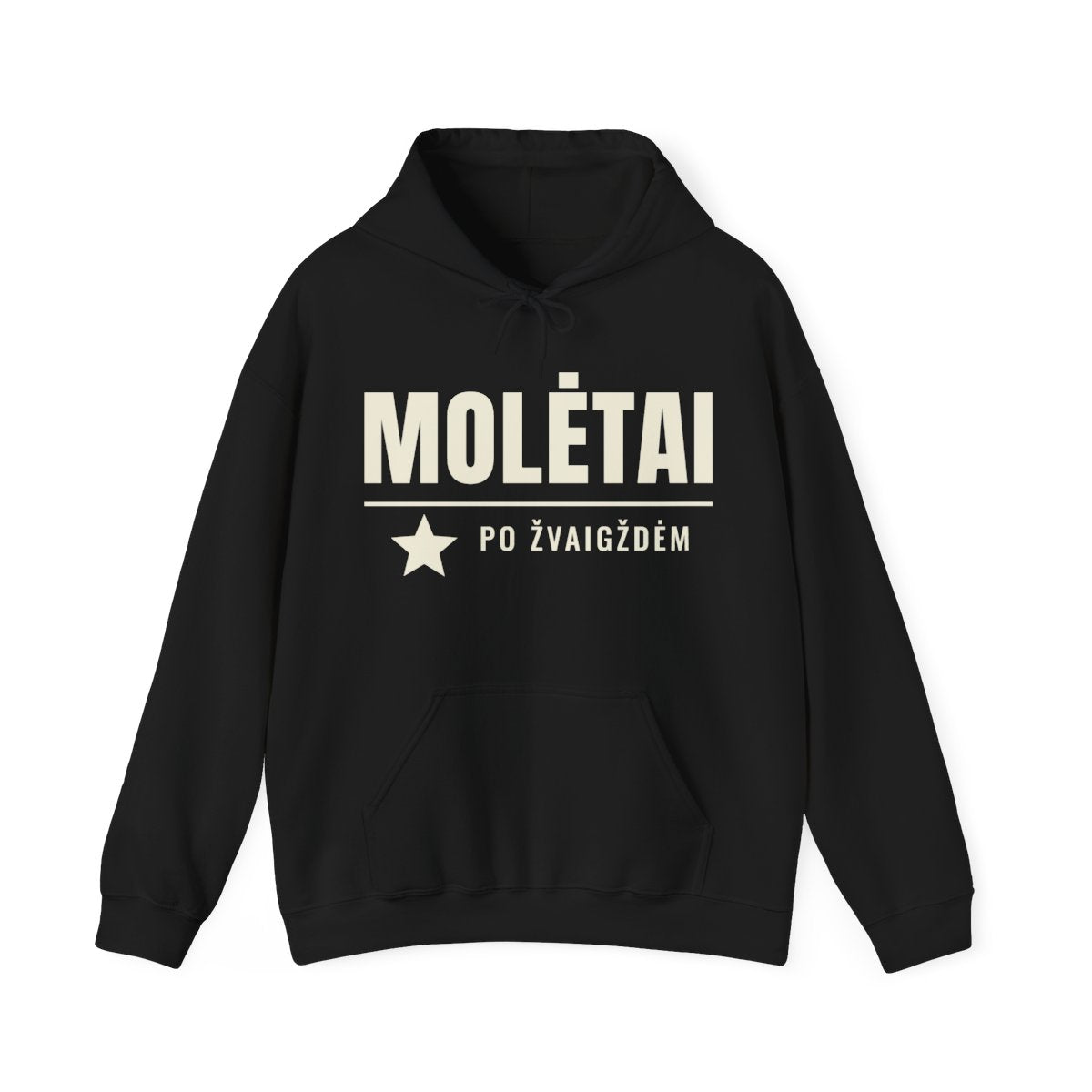 Molėtai — Džemperis su gobtuvu; maketas 1, vaizdas iš priekio