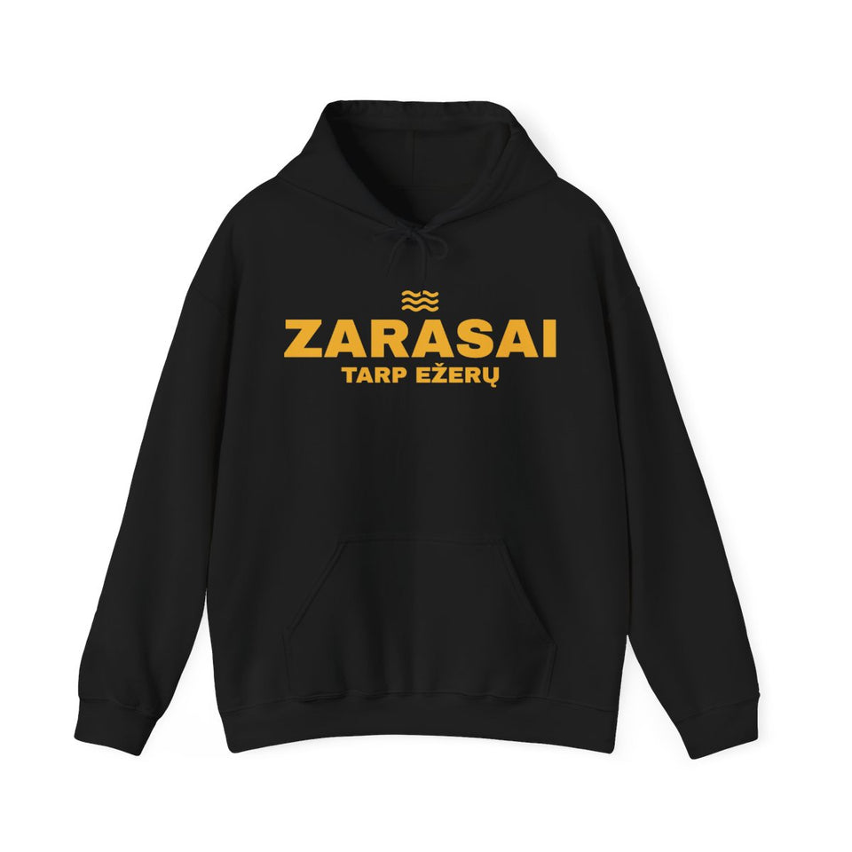 Zarasai — Džemperis su gobtuvu; maketas 1, vaizdas iš priekio
