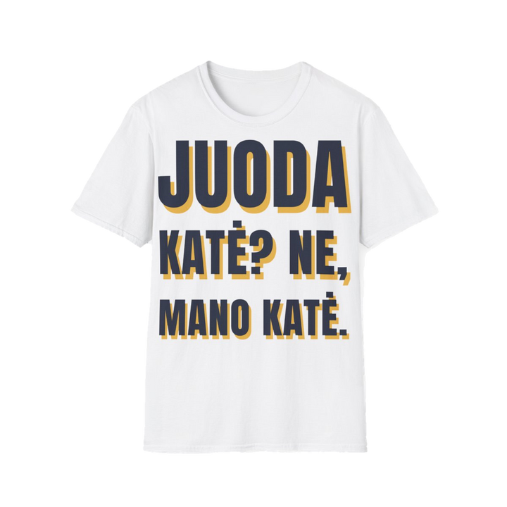 Juoda katė? Ne, mano katė.