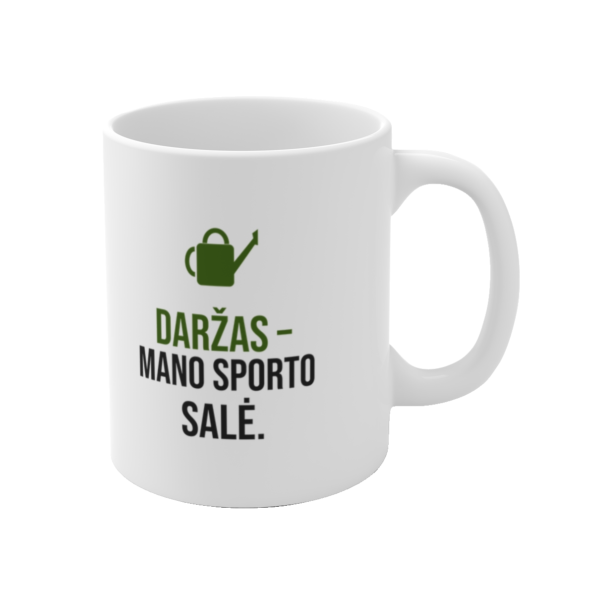 Puodelis „Daržas – mano sporto salė“ – vaizdas 1