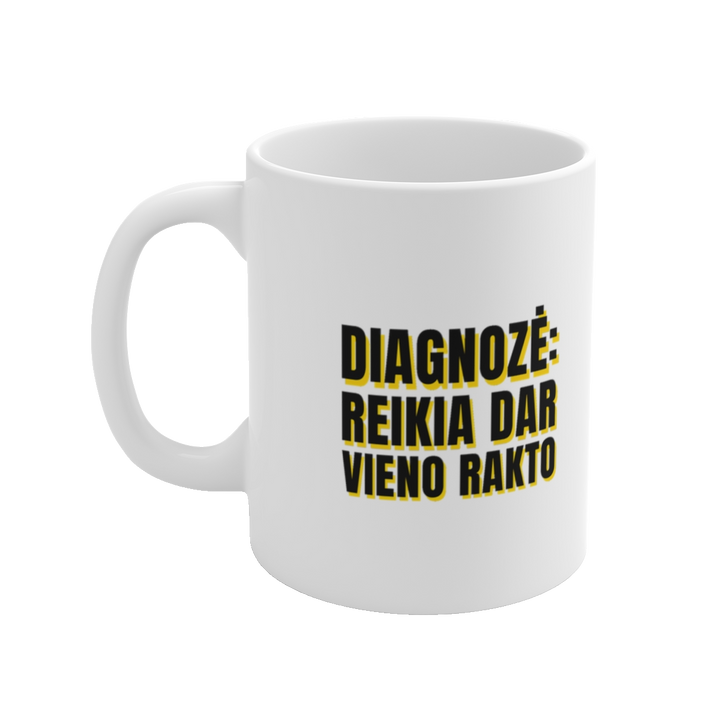 Puodelis „Diagnozė: reikia dar vieno rakto“ – vaizdas 2
