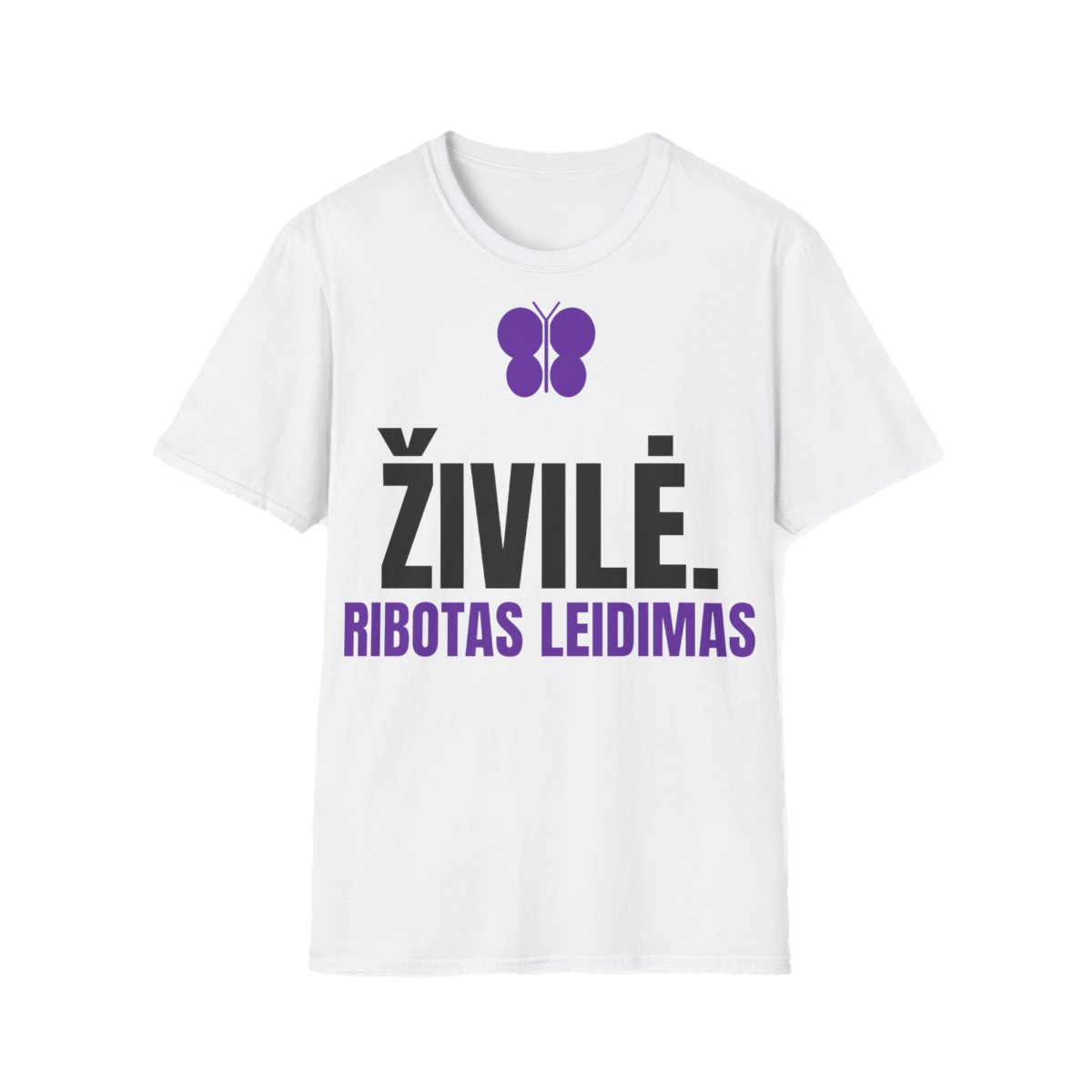 Marškinėliai „Živilė. Ribotas leidimas“ – balta