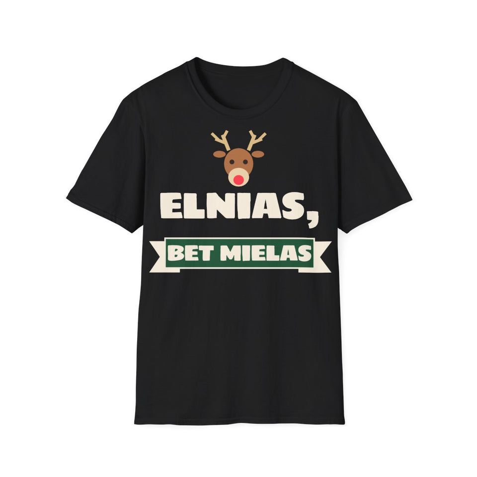 Elnias, bet mielas – marškinėliai, juoda