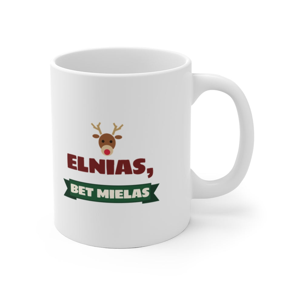 Elnias, bet mielas – puodelis, spaudos vaizdas