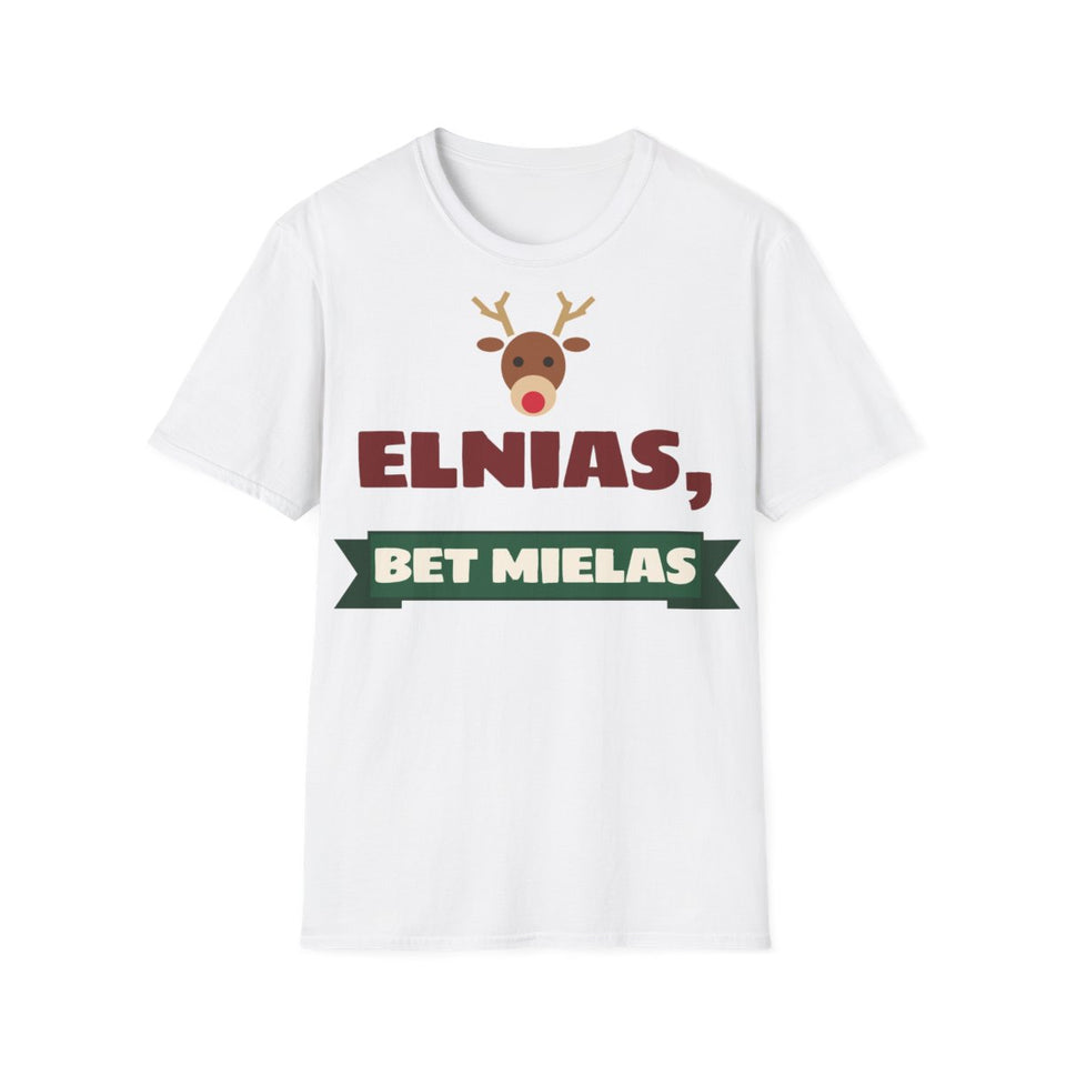 Elnias, bet mielas – marškinėliai, balta