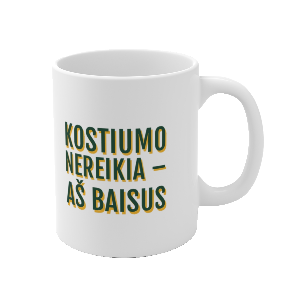 Puodelis „Kostiumo nereikia – aš baisus“