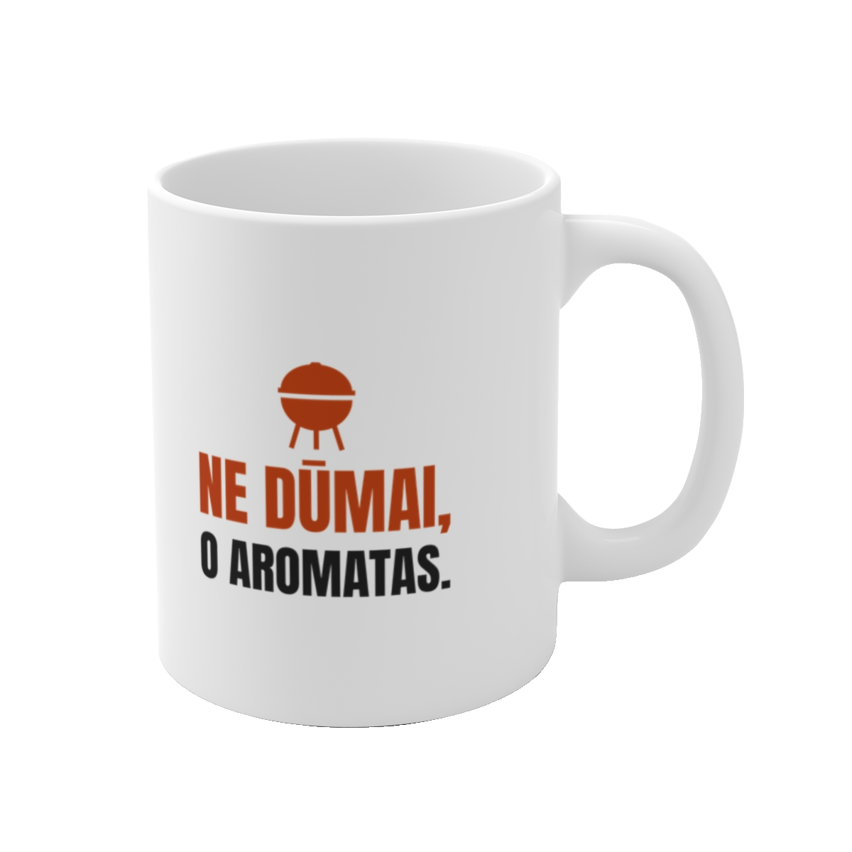 Puodelis „Ne dūmai, o aromatas“ – vaizdas 1