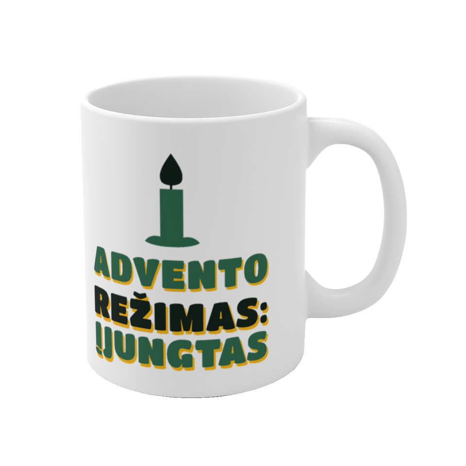 Puodelis „Advento režimas: įjungtas“ – vaizdas 1