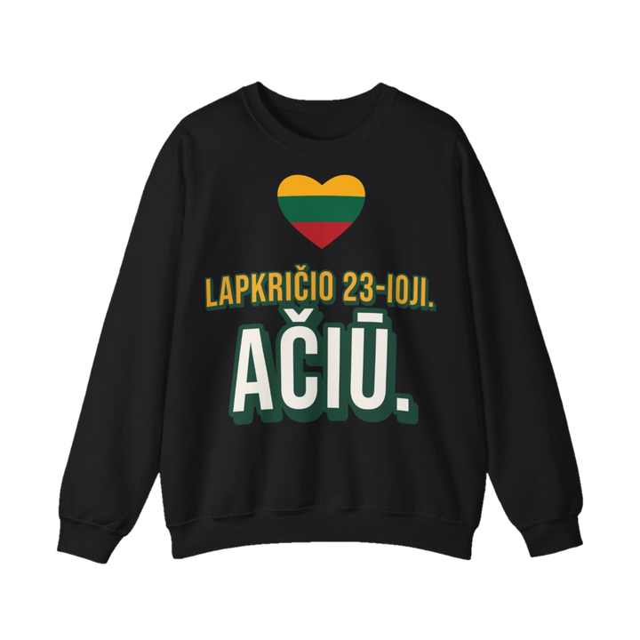 Lapkričio 23-ioji. Ačiū.