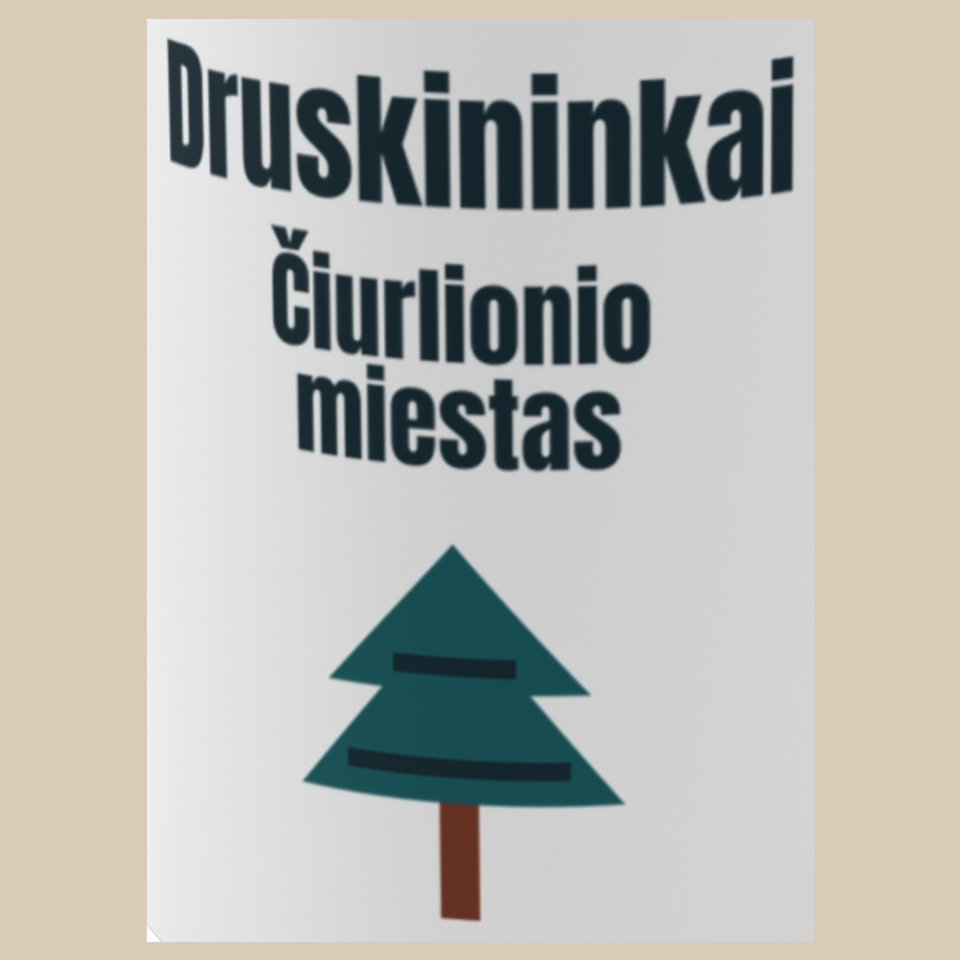 Čiurlionio miestas – puodelis, spaudos vaizdas