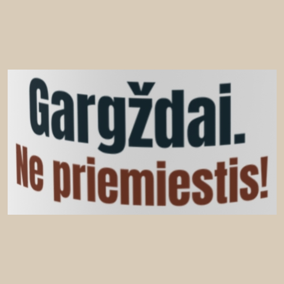 Gargždai. Ne priemiestis! – puodelis, spaudos vaizdas