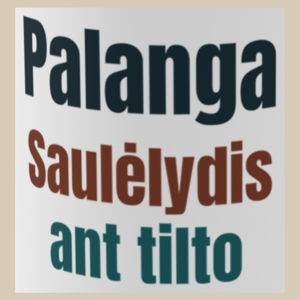 Saulėlydis ant tilto – puodelis, spaudos vaizdas