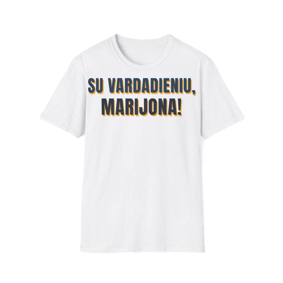 Su vardadieniu, Marijona! – marškinėliai, spaudos vaizdas