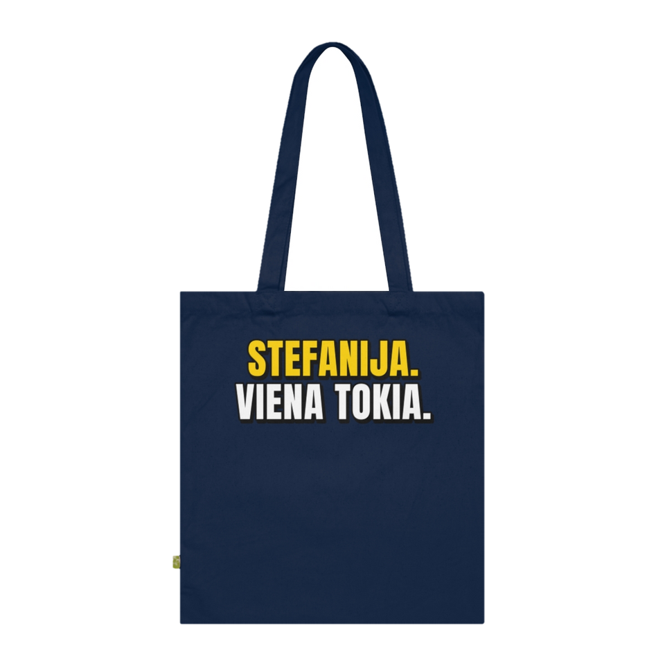 Stefanija. Viena tokia. – krepšys, spaudos vaizdas