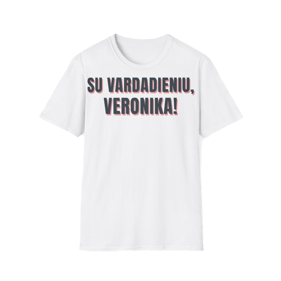Su vardadieniu, Veronika! – marškinėliai, spaudos vaizdas
