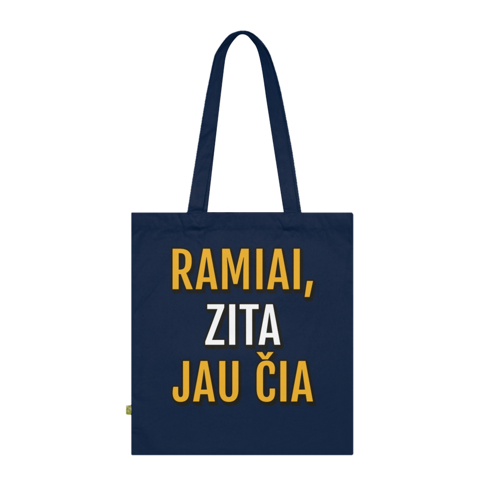 Ramiai, Zita jau čia – krepšys, spaudos vaizdas